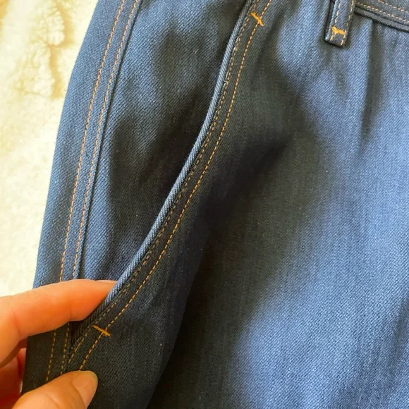 Rag & Bone Blue Jean Shorts High-Waisted Tailored